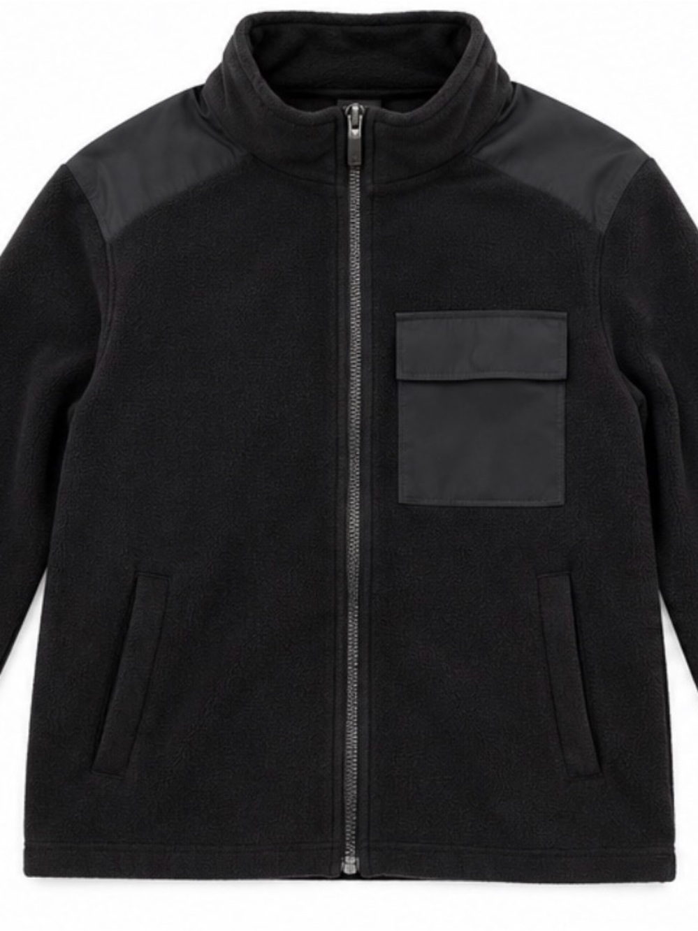 Alo Yoga Black Fleece Full Zip Jacket Size M
